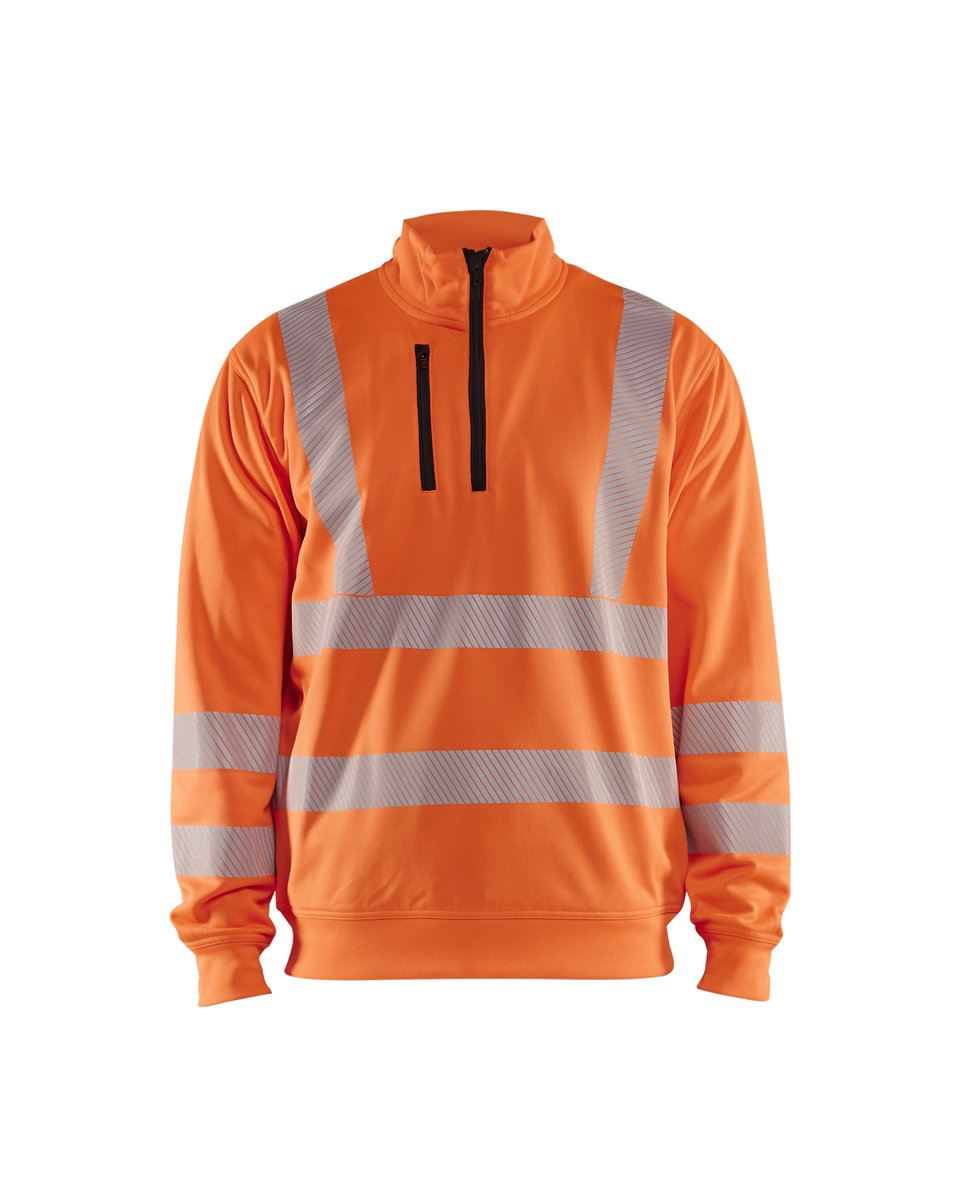Blåkläder 3564 Sweatshirt met halve rits High Vis - High Vis Oranje