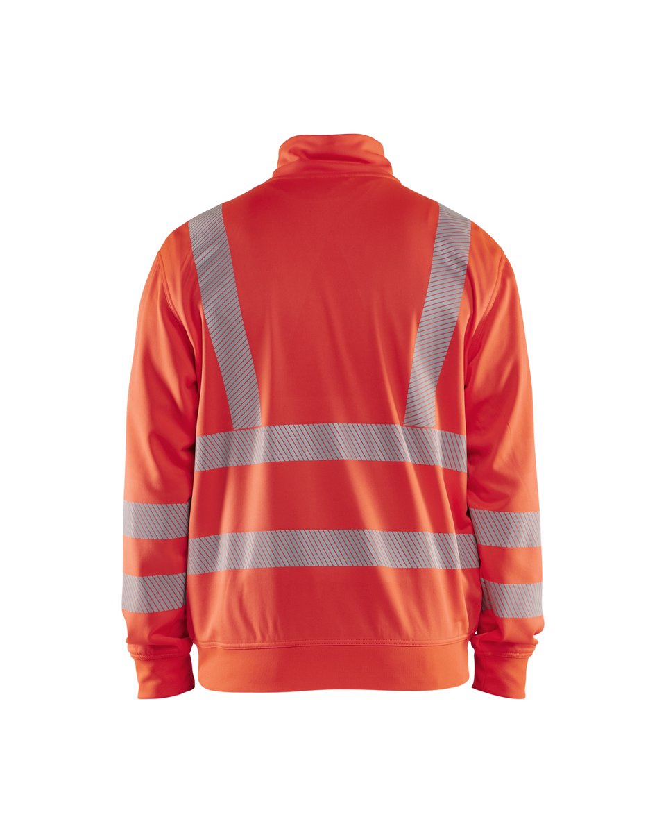 Blåkläder 3564 Sweatshirt met halve rits High Vis - High Vis Rood