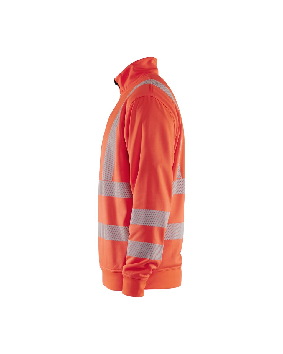 Blåkläder 3564 Sweatshirt met halve rits High Vis - High Vis Rood