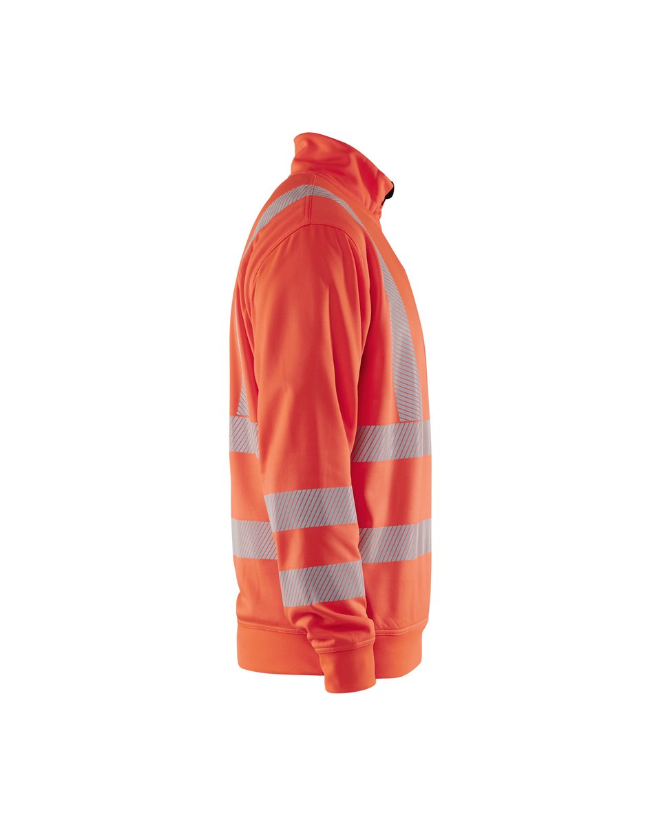 Blåkläder 3564 Sweatshirt met halve rits High Vis - High Vis Rood