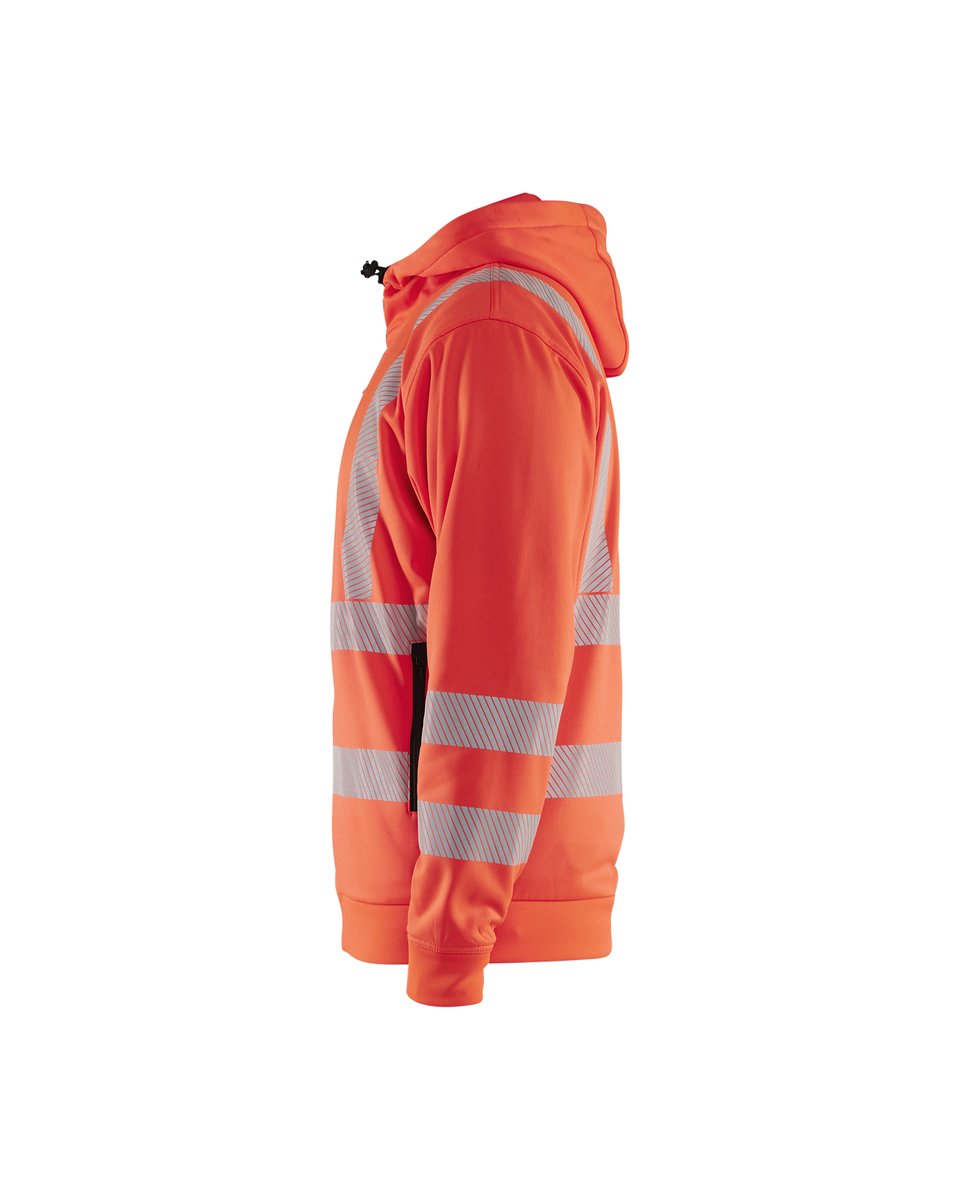 Blåkläder 3565 Hooded sweatshirt met rits High Vis - High Vis Rood