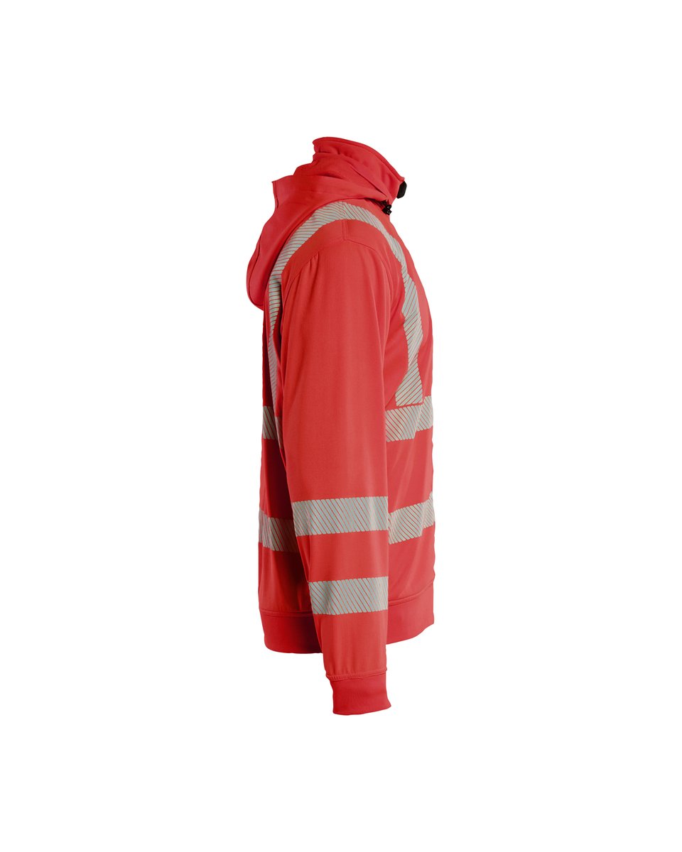 Blåkläder 3573 Sweatshirt met afneembare capuchon High Vis - High Vis Rood