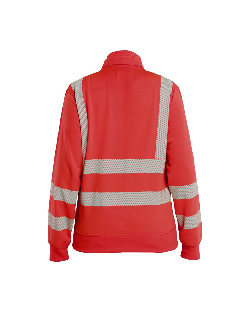 Blåkläder 3574 Dames Sweatshirt met afneembare capuchon High Vis - High Vis Rood