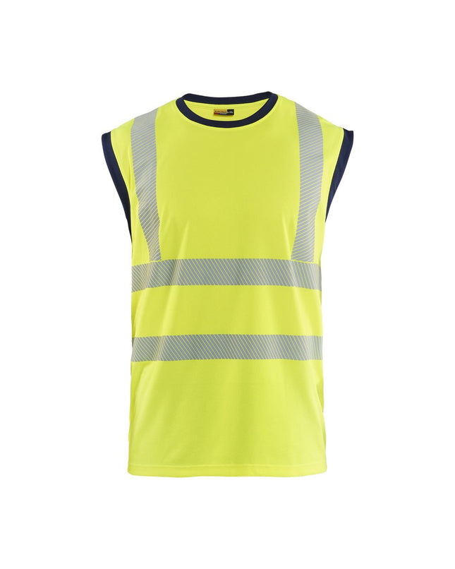 Blåkläder 3575 Mouwloos onderhemd High Vis - High Vis Geel/Marineblauw