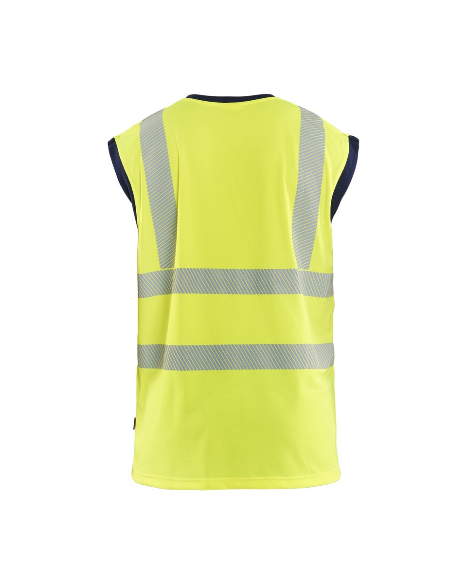 Blåkläder 3575 Mouwloos onderhemd High Vis - High Vis Geel/Marineblauw