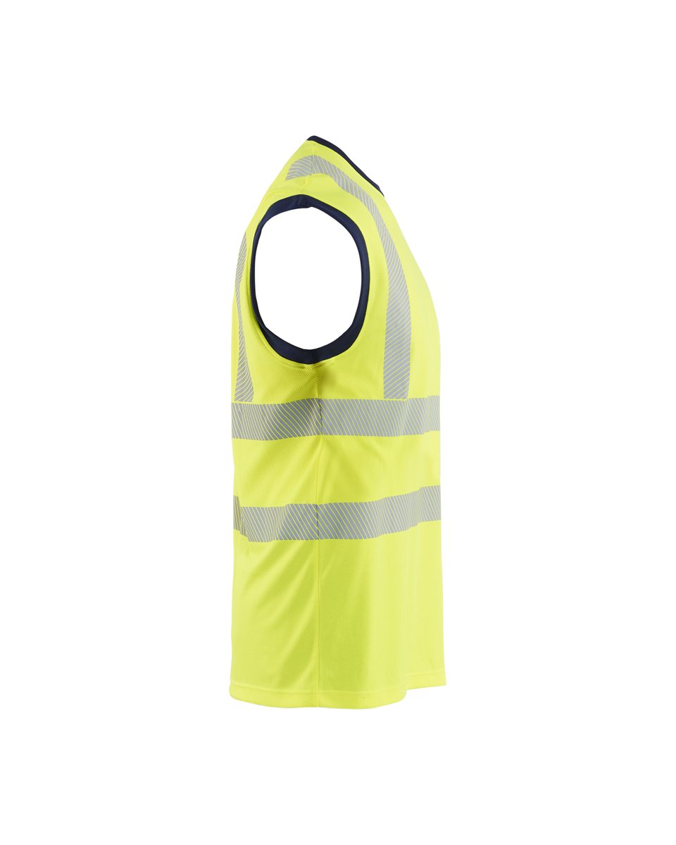 Blåkläder 3575 Mouwloos onderhemd High Vis - High Vis Geel/Marineblauw