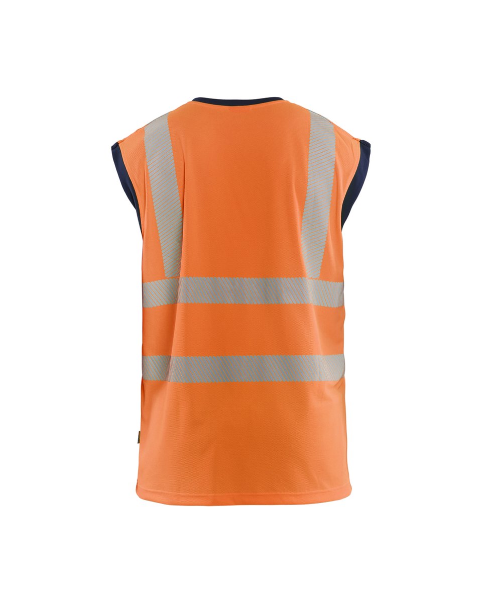 Blåkläder 3575 Mouwloos onderhemd High Vis - High Vis Oranje/Marineblauw