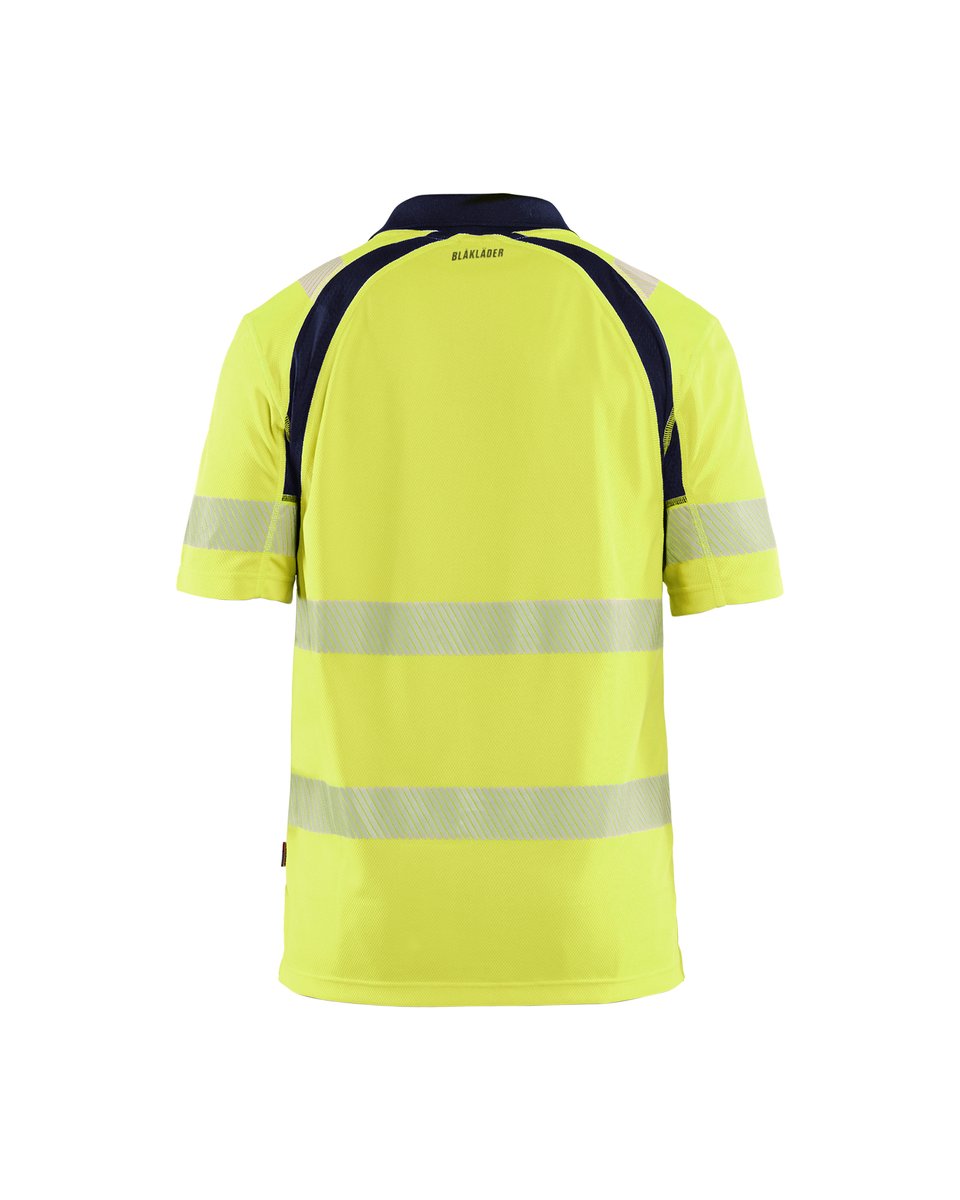 Blåkläder 3595 UV-Poloshirt High Vis - High Vis Geel/Marineblauw