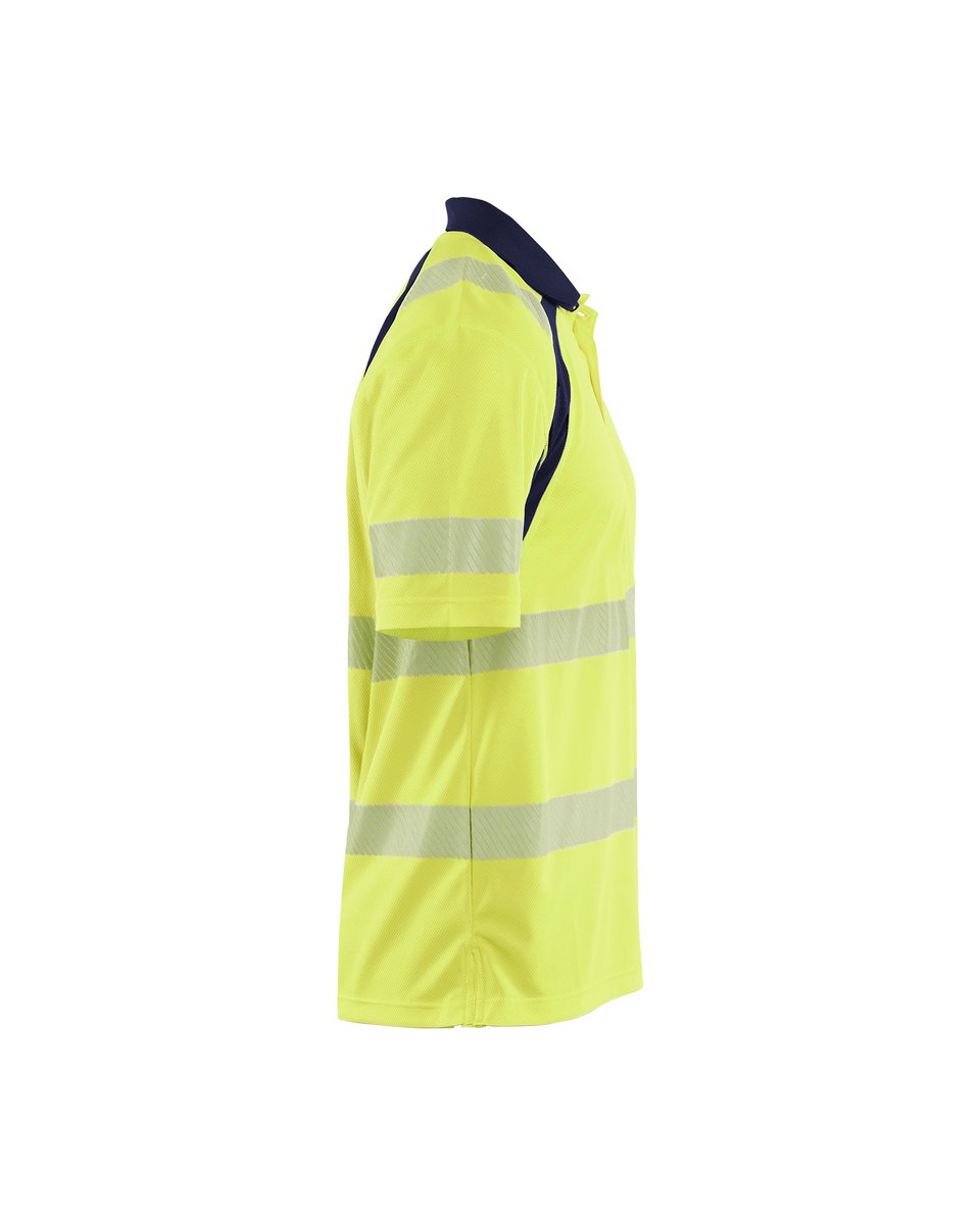 Blåkläder 3595 UV-Poloshirt High Vis - High Vis Geel/Marineblauw