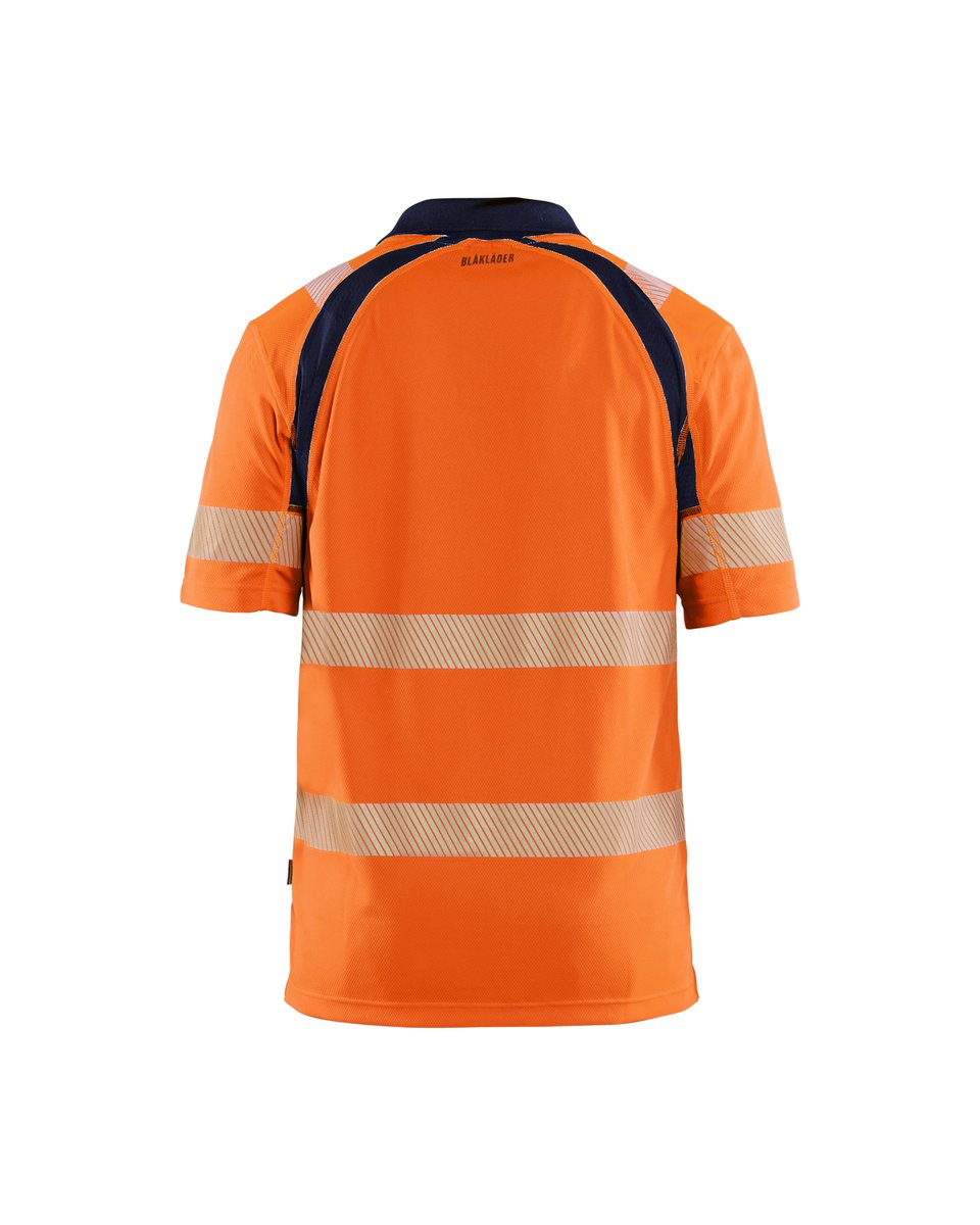 Blåkläder 3595 UV-Poloshirt High Vis - High Vis Oranje/Marineblauw