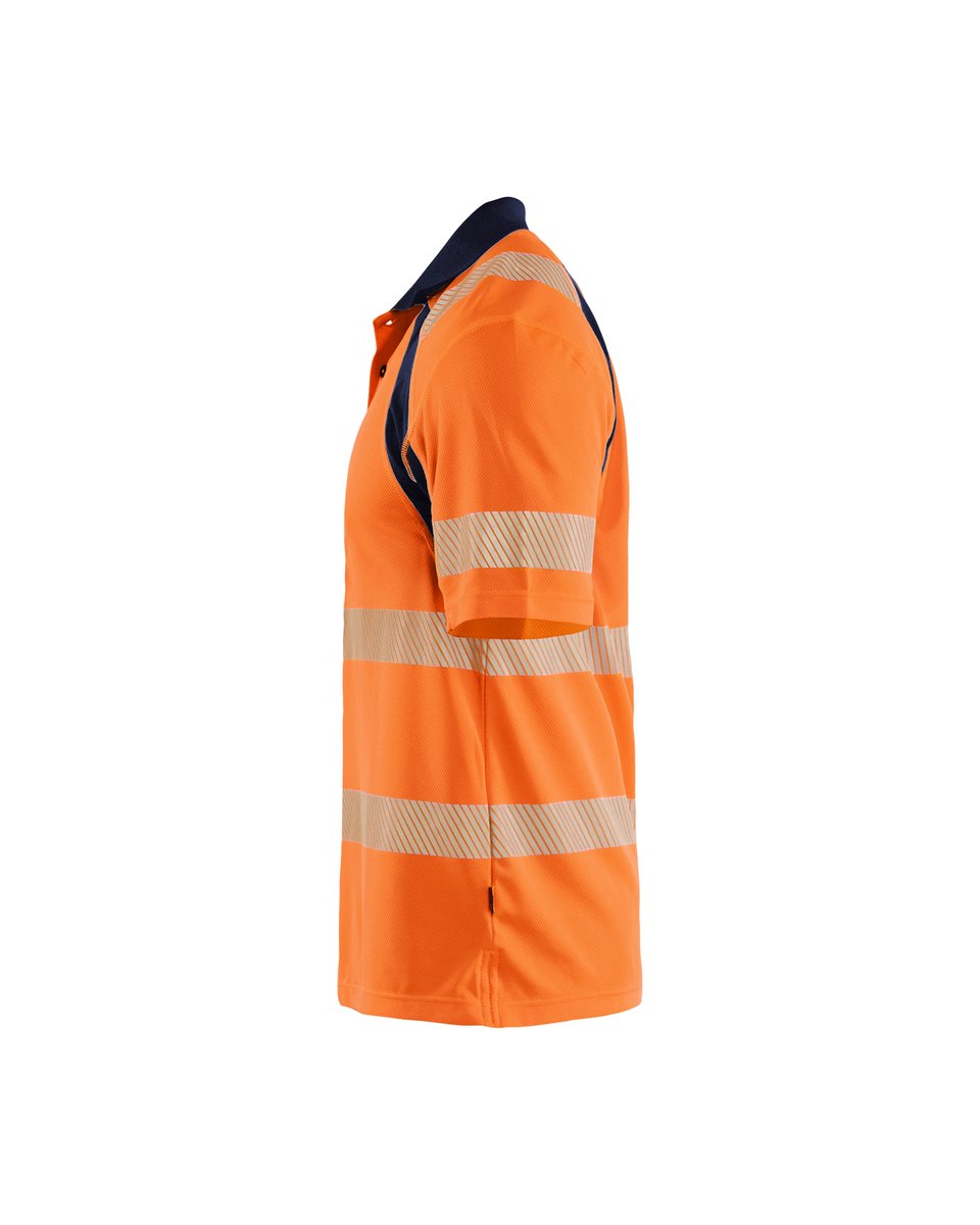 Blåkläder 3595 UV-Poloshirt High Vis - High Vis Oranje/Marineblauw