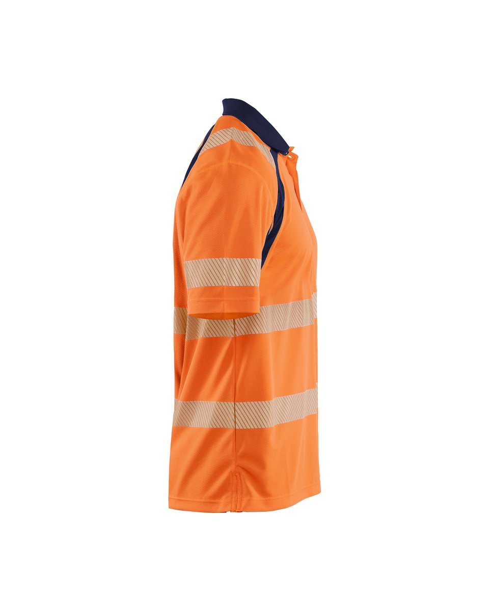 Blåkläder 3595 UV-Poloshirt High Vis - High Vis Oranje/Marineblauw
