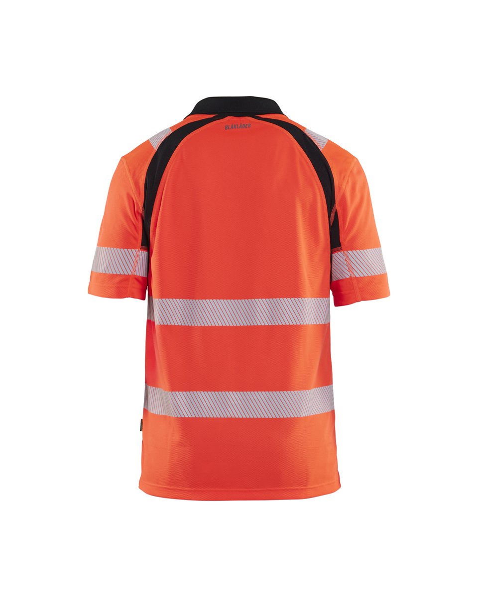 Blåkläder 3595 UV-Poloshirt High Vis - High Vis Rood/Zwart