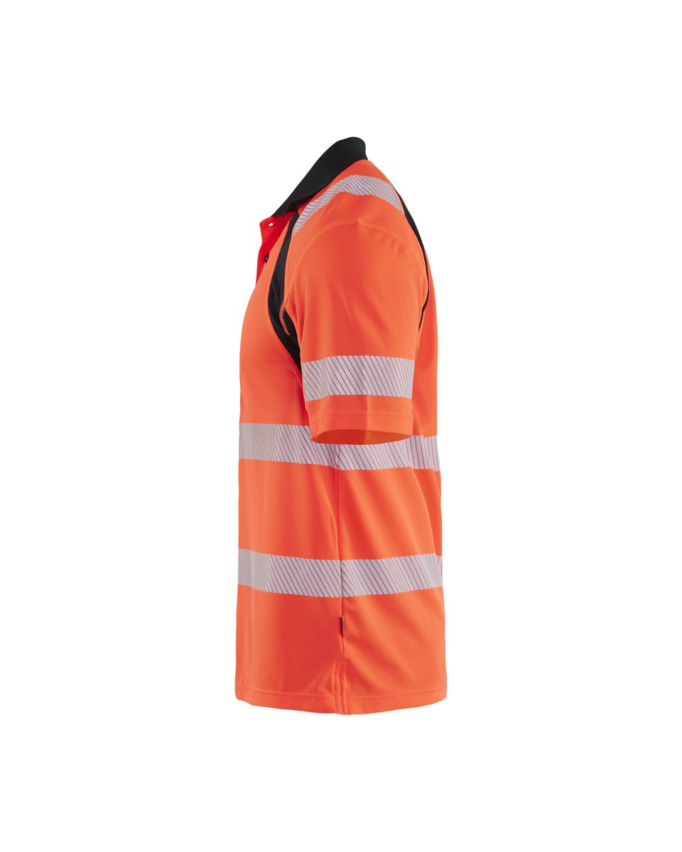 Blåkläder 3595 UV-Poloshirt High Vis - High Vis Rood/Zwart