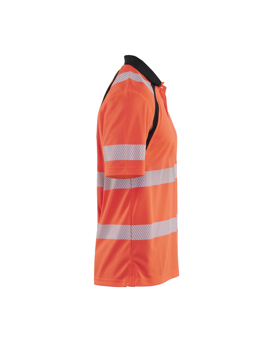 Blåkläder 3595 UV-Poloshirt High Vis - High Vis Rood/Zwart