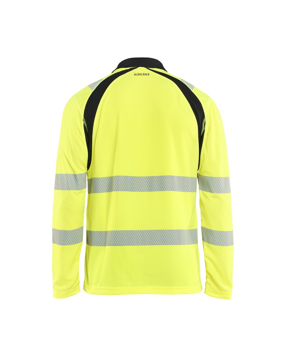 Blåkläder 3598 UV-Poloshirt lange mouwen High Vis - High Vis Geel/Zwart