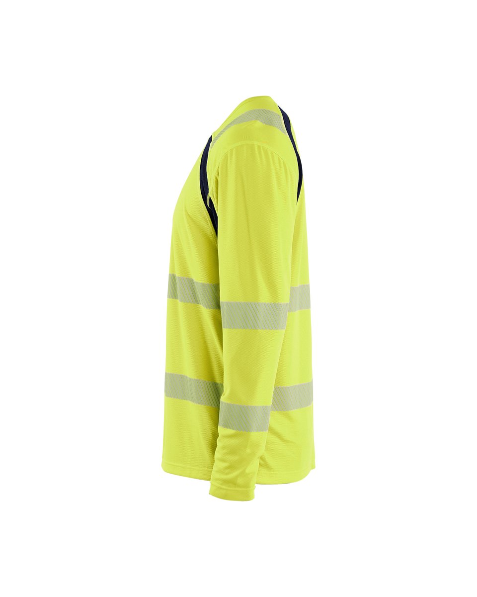 Blåkläder 3599 UV-T-shirt lange mouwen High Vis - High Vis Geel/Marineblauw