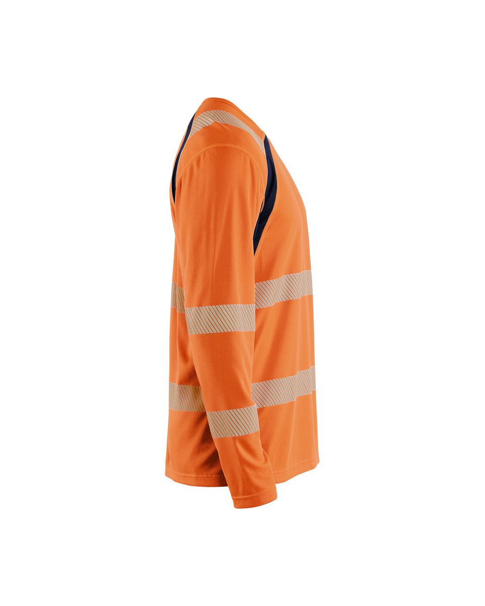 Blåkläder 3599 UV-T-shirt lange mouwen High Vis - High Vis Oranje/Marineblauw