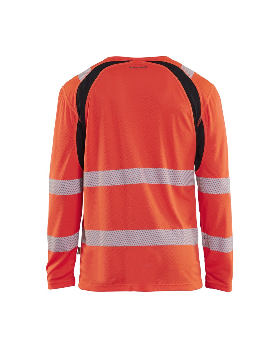 Blåkläder 3599 UV-T-shirt lange mouwen High Vis - High Vis Rood/Zwart
