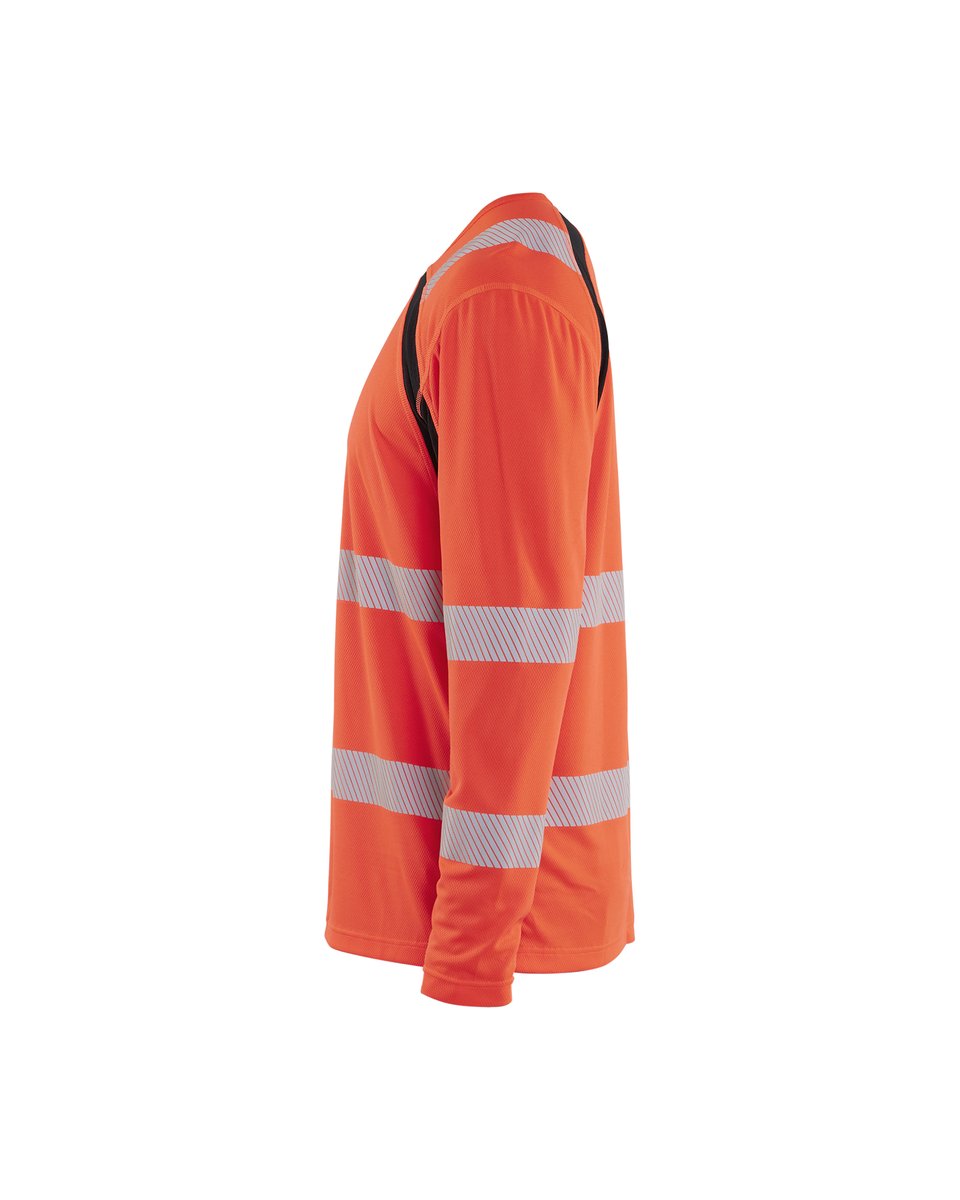 Blåkläder 3599 UV-T-shirt lange mouwen High Vis - High Vis Rood/Zwart
