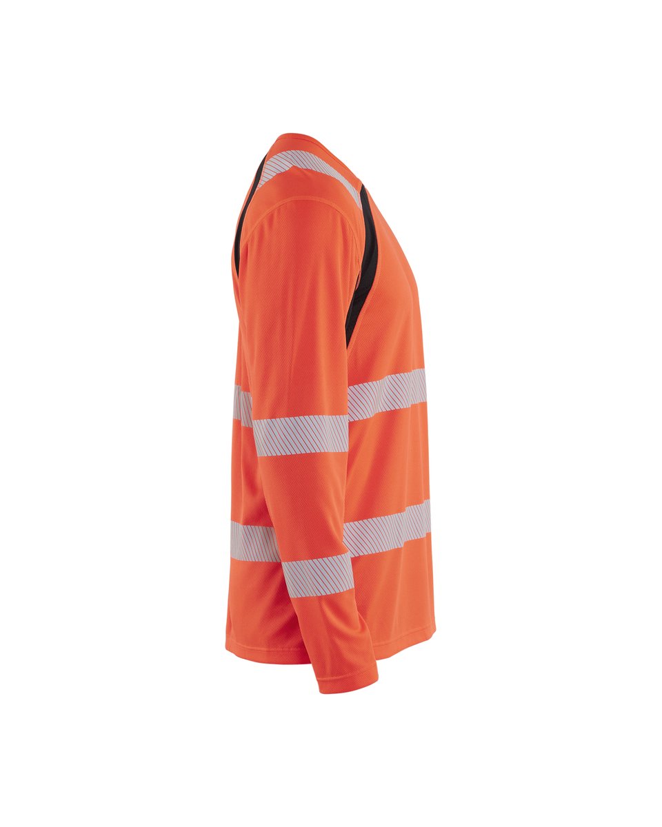 Blåkläder 3599 UV-T-shirt lange mouwen High Vis - High Vis Rood/Zwart