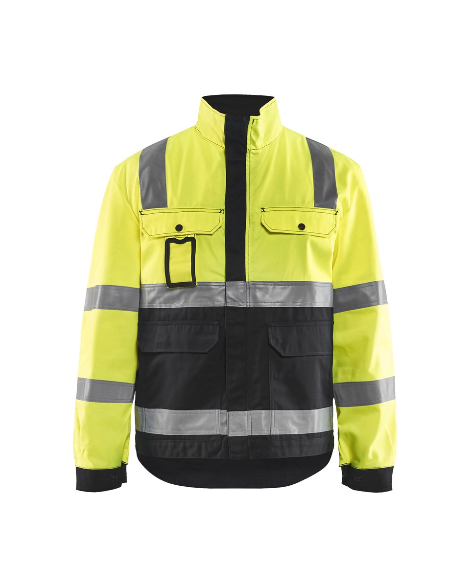 Blåkläder 4023 Jack, ongevoerd High Vis - High Vis Geel/Zwart