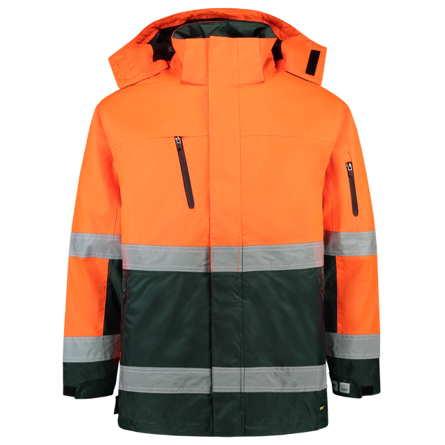 Parka ISO20471 Bicolor - FluororangeGreen XXL