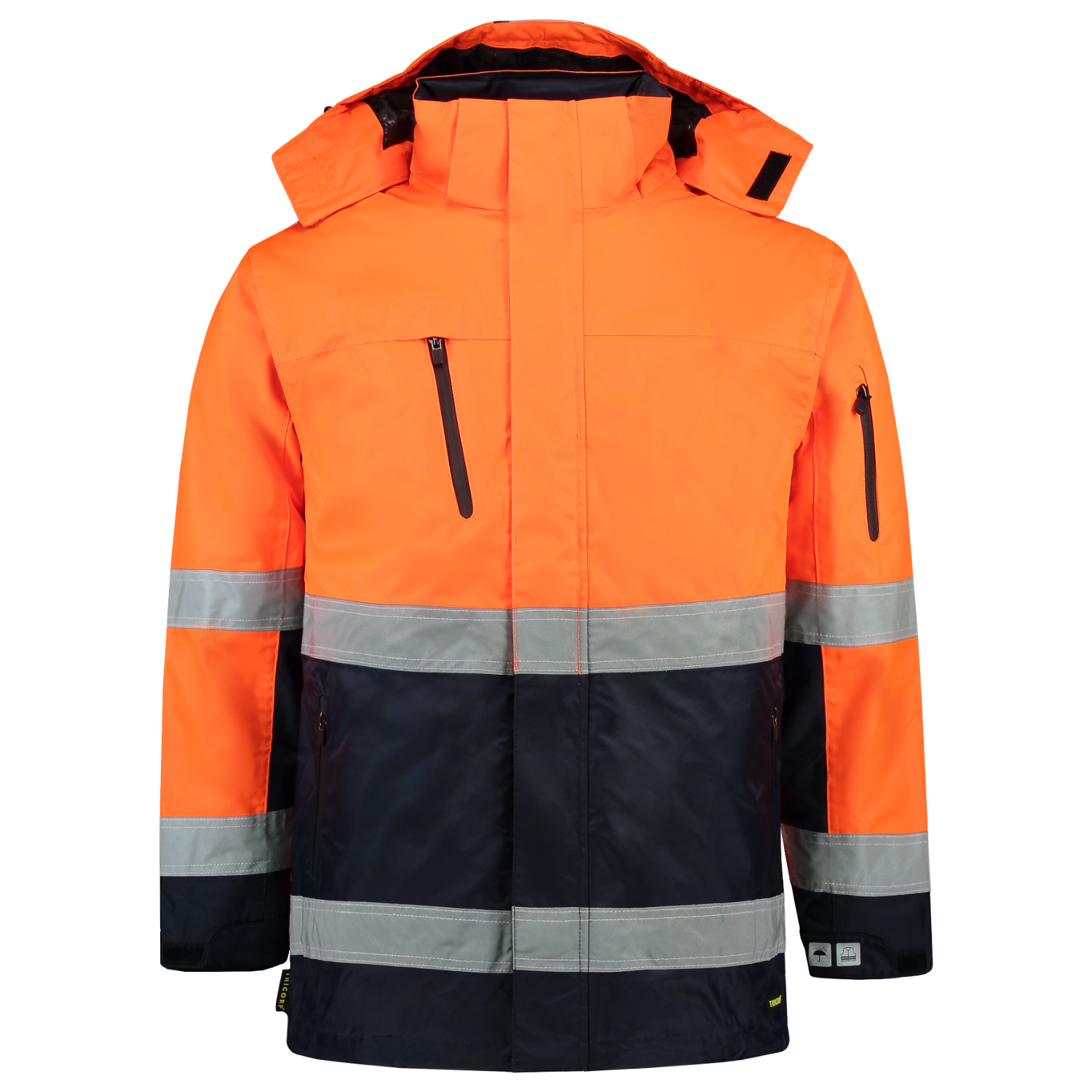 Parka ISO20471 Bicolor - FluororangeNavy XXL