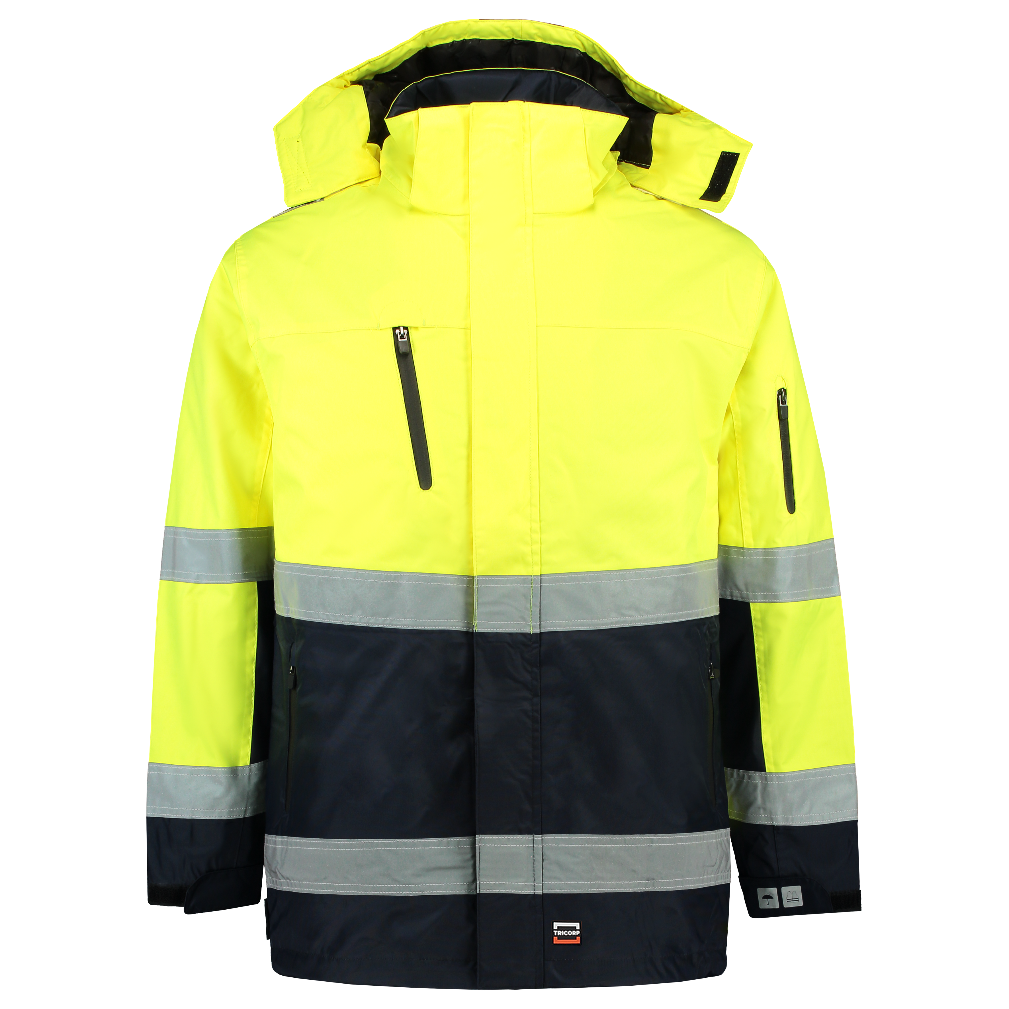 Parka ISO20471 Bicolor - FluoryellowNavy XXL