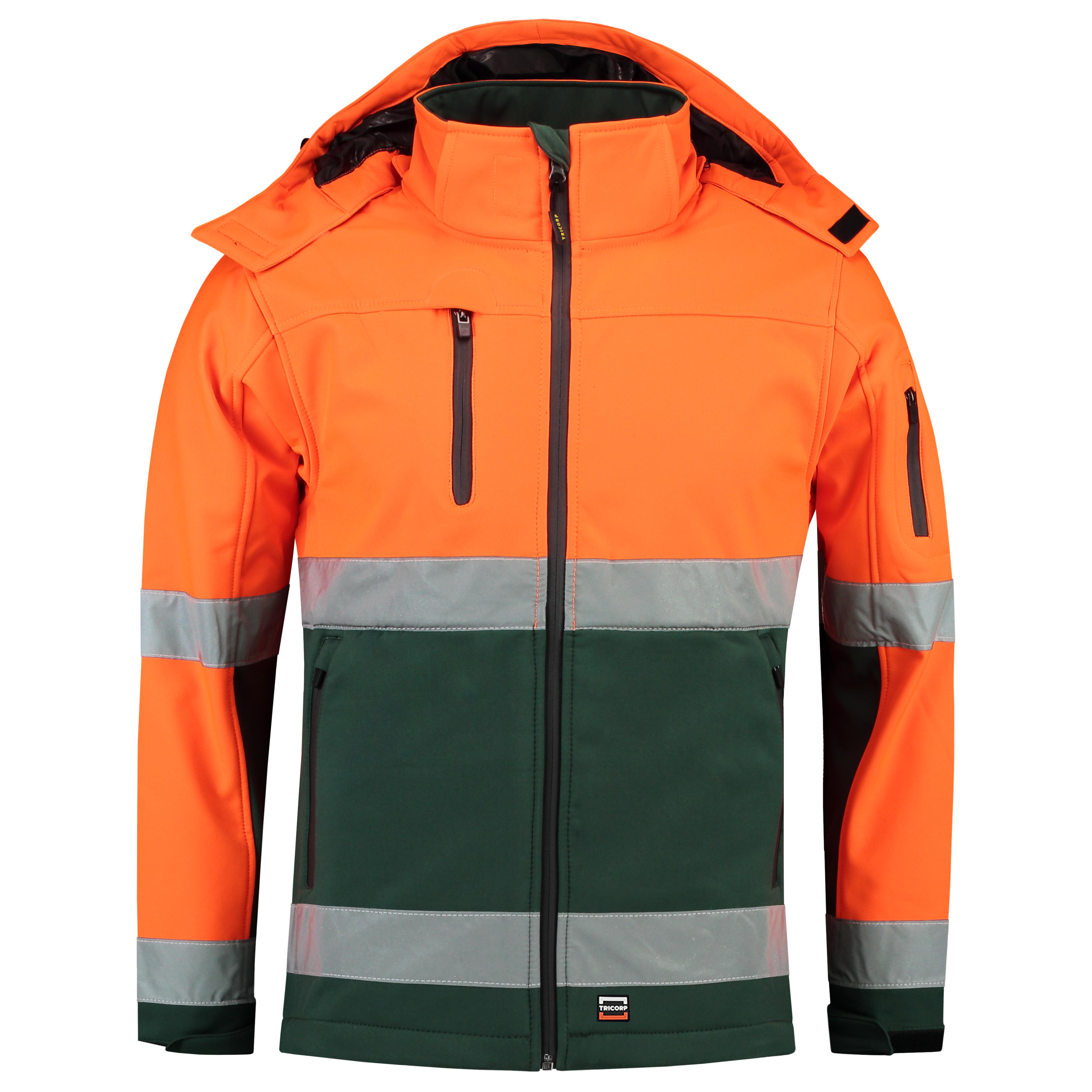 Softshell ISO20471 Bicolor - FluororangeGreen XXL