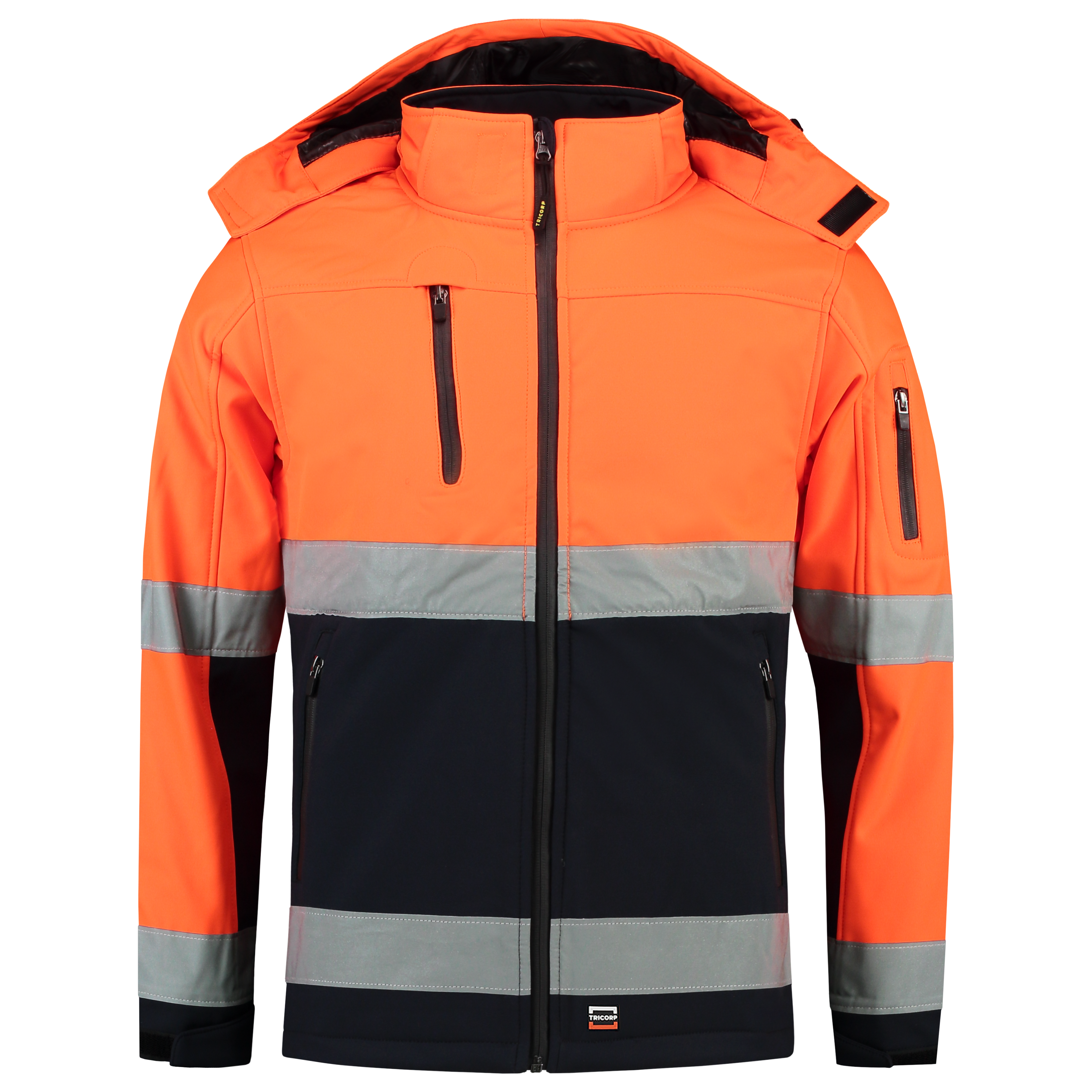 Softshell ISO20471 Bicolor - FluororangeNavy XXL