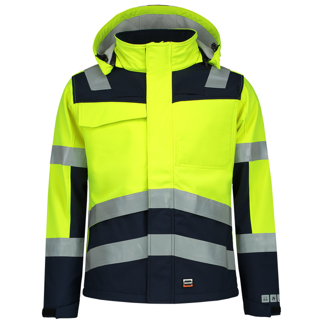 Softshell Multinorm Bicolor - FluoryellowInk XXL