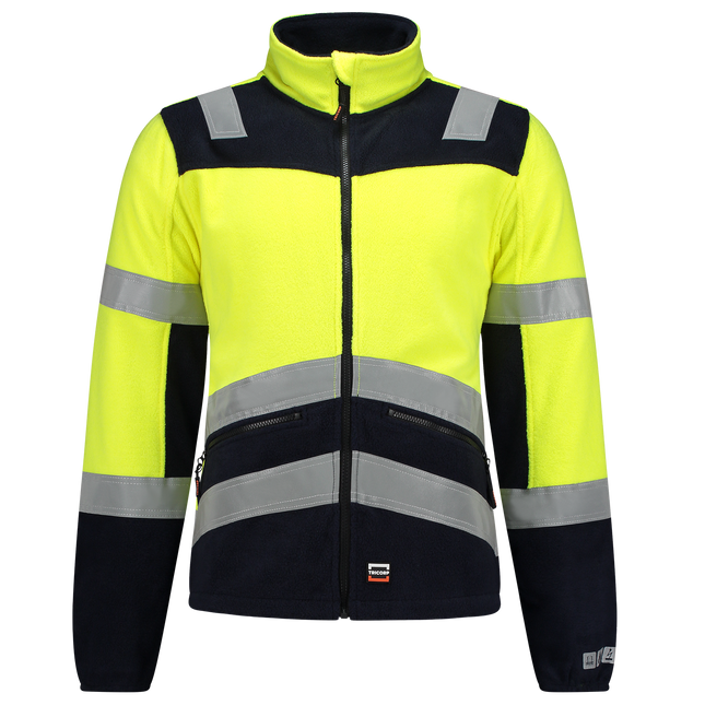 Fleecejack Multinorm Bicolor - FluoryellowInk XXL