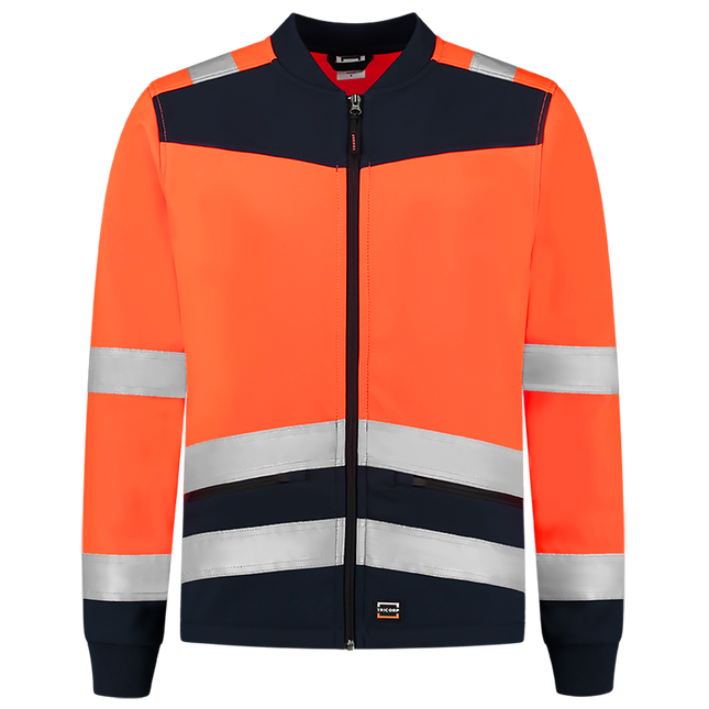 Softshell High Vis Bicolor - FluororangeInk XXL