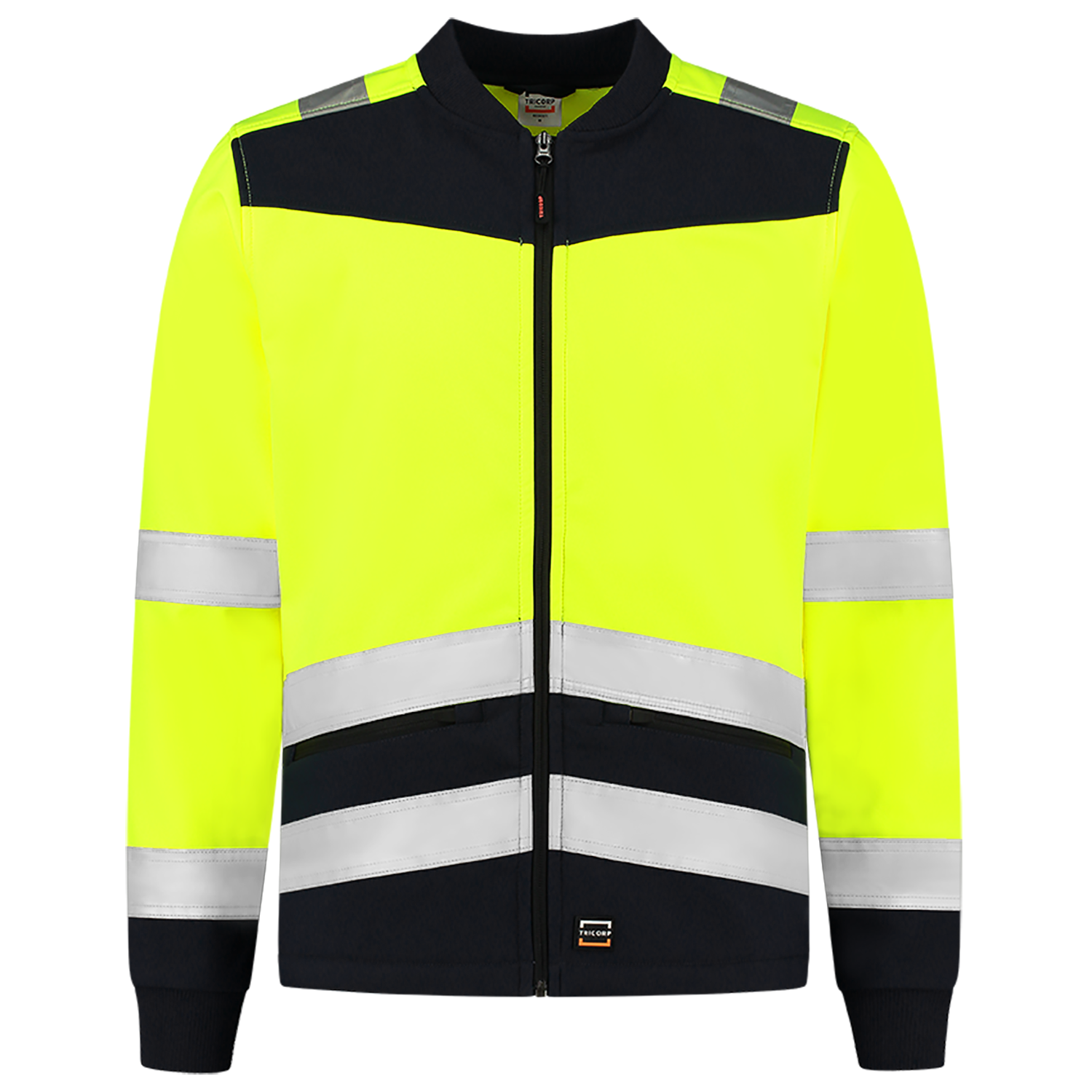 Softshell High Vis Bicolor - FluoryellowInk XXL