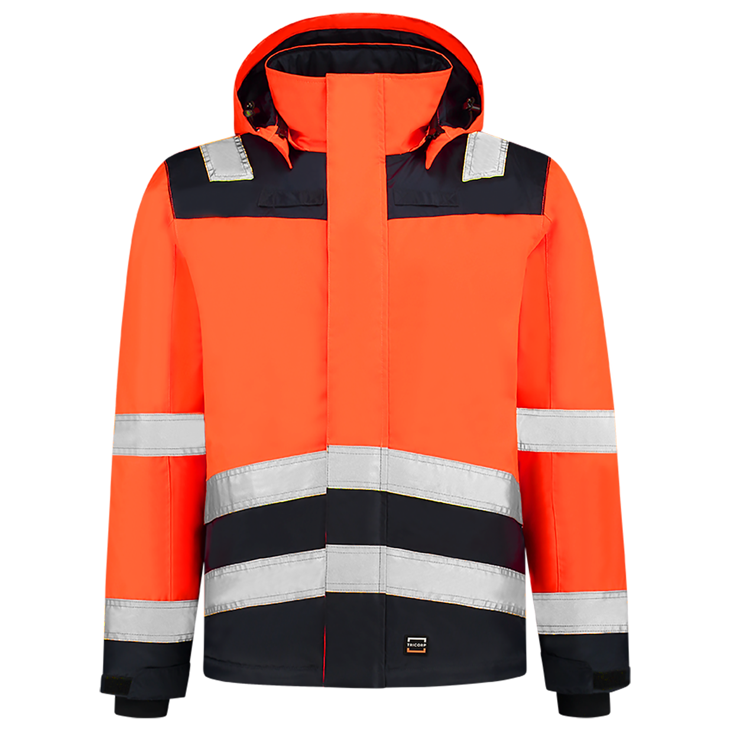 Midi Parka High Vis Bicolor - FluororangeInk XXL