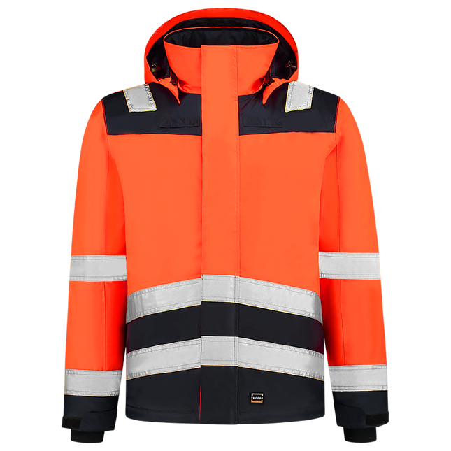 Midi Parka High Vis Bicolor - FluororangeInk XXL