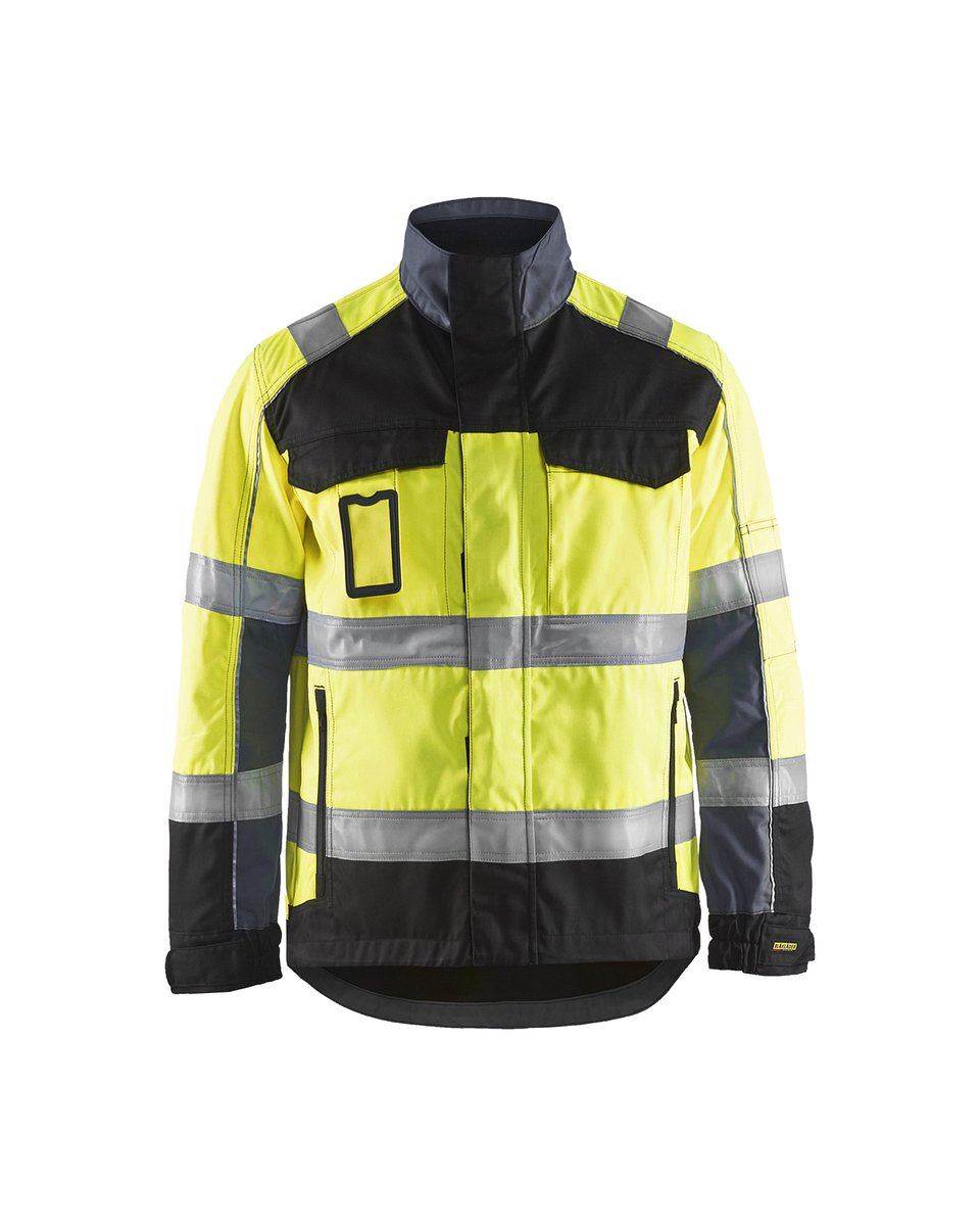 Blåkläder 4051 Jack. Ongevoerd High Vis - High Vis Geel/Zwart