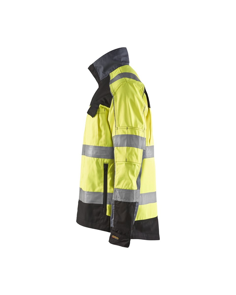 Blåkläder 4051 Jack. Ongevoerd High Vis - High Vis Geel/Zwart