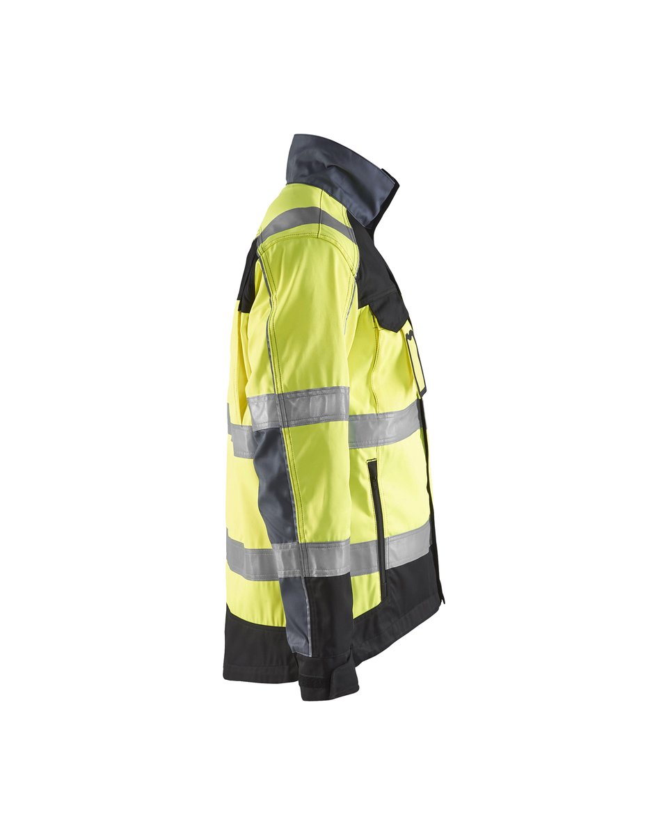 Blåkläder 4051 Jack. Ongevoerd High Vis - High Vis Geel/Zwart