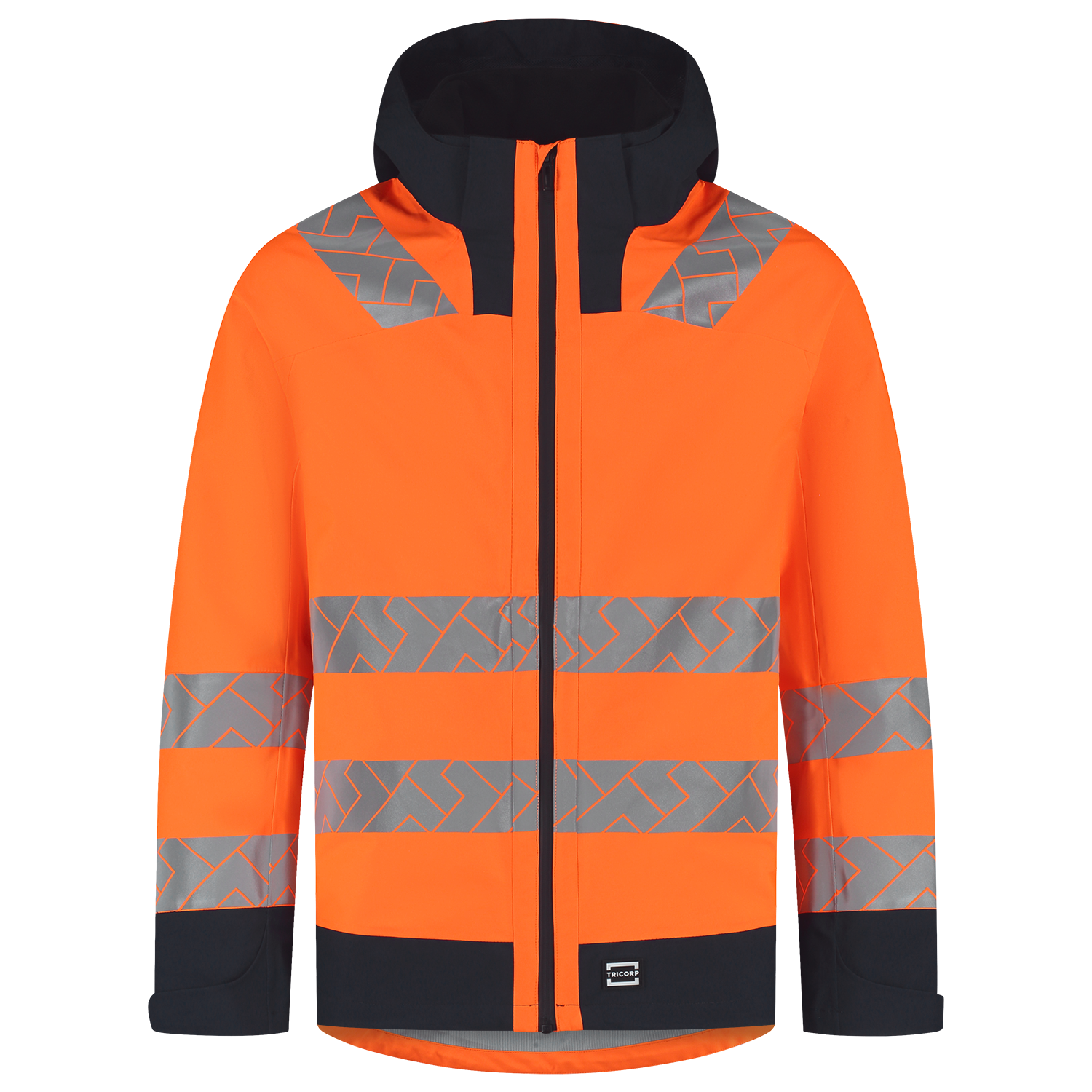 Regenjas Techshell High Vis Redefined - FluororangeInk XXL