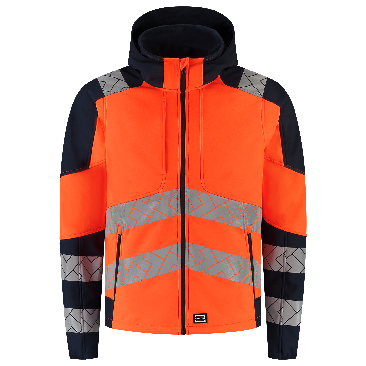 Softshell Capuchon High Vis Redefined - FluororangeInk XXL