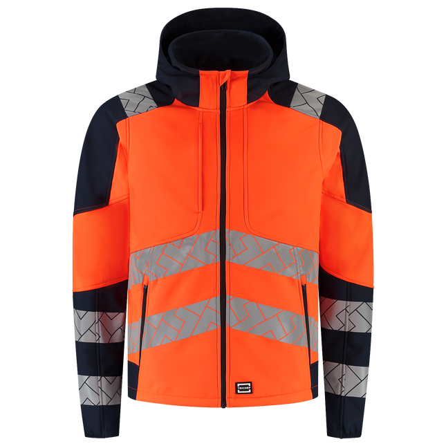 Softshell Capuchon High Vis Redefined - FluororangeInk XXL