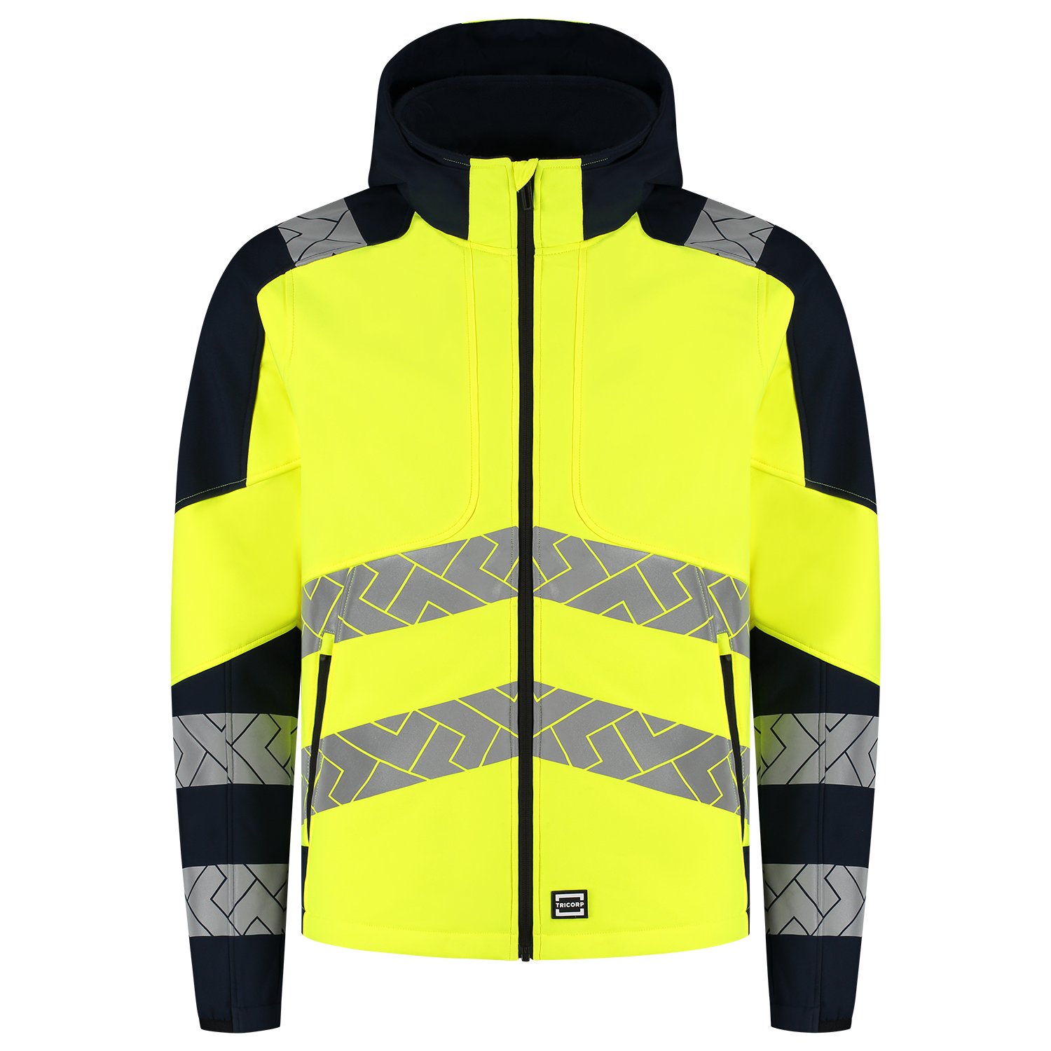Softshell Capuchon High Vis Redefined - FluoryellowInk XXL