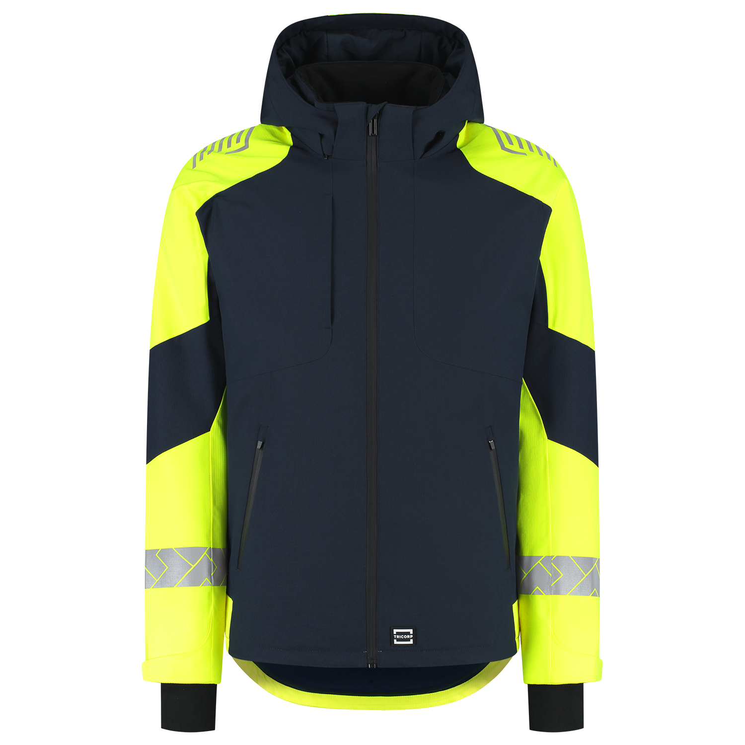 Winterjas Ripstop Reflective Redefined - InkFluoryellow XXL