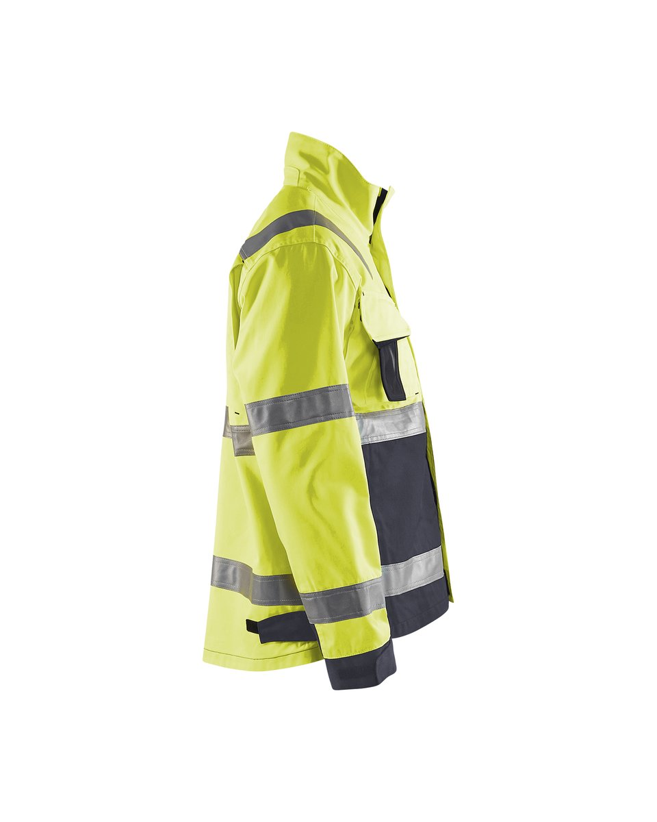 Blåkläder 4064 Jack ongevoerd High Vis - HIgh Vis Geel/Medium grijs