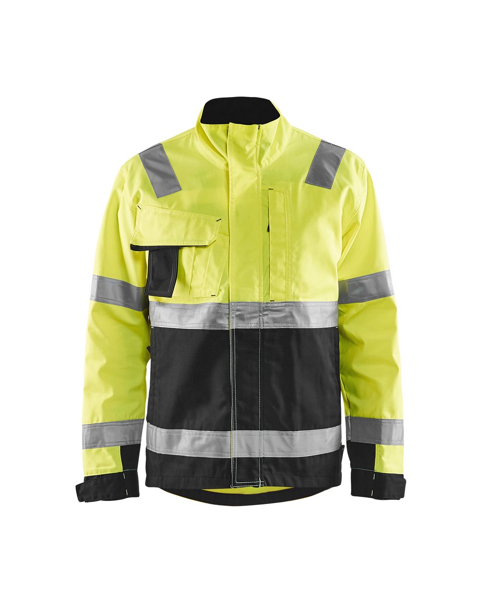 Blåkläder 4064 Jack ongevoerd High Vis - High Vis Geel/Zwart