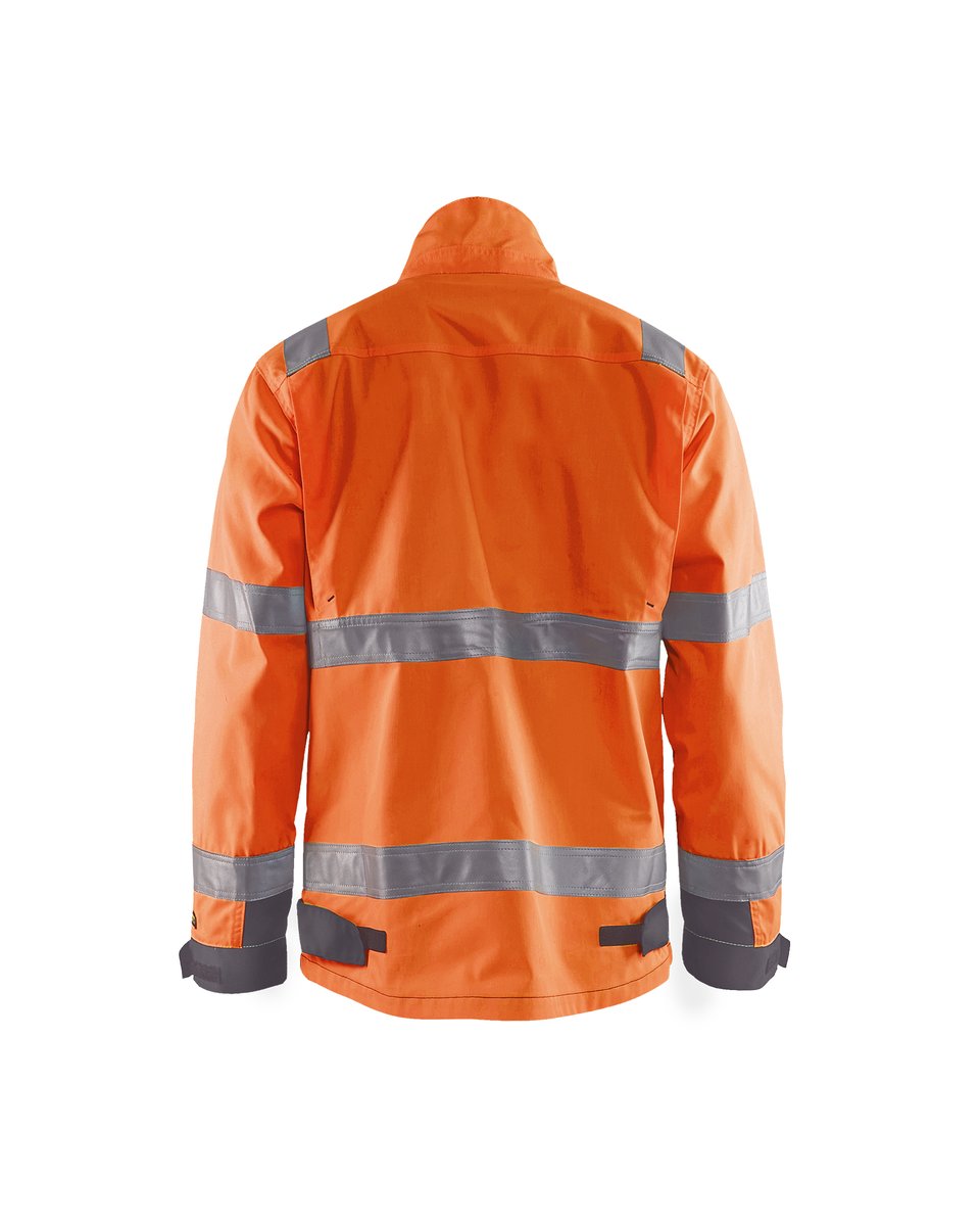 Blåkläder 4064 Jack ongevoerd High Vis - High Vis Oranje/Medium grijs