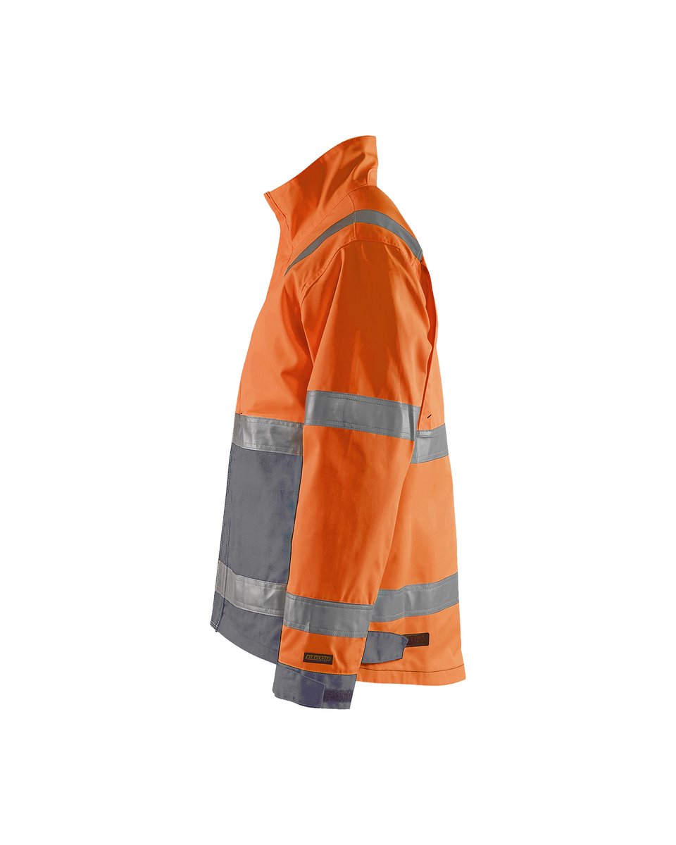 Blåkläder 4064 Jack ongevoerd High Vis - High Vis Oranje/Medium grijs