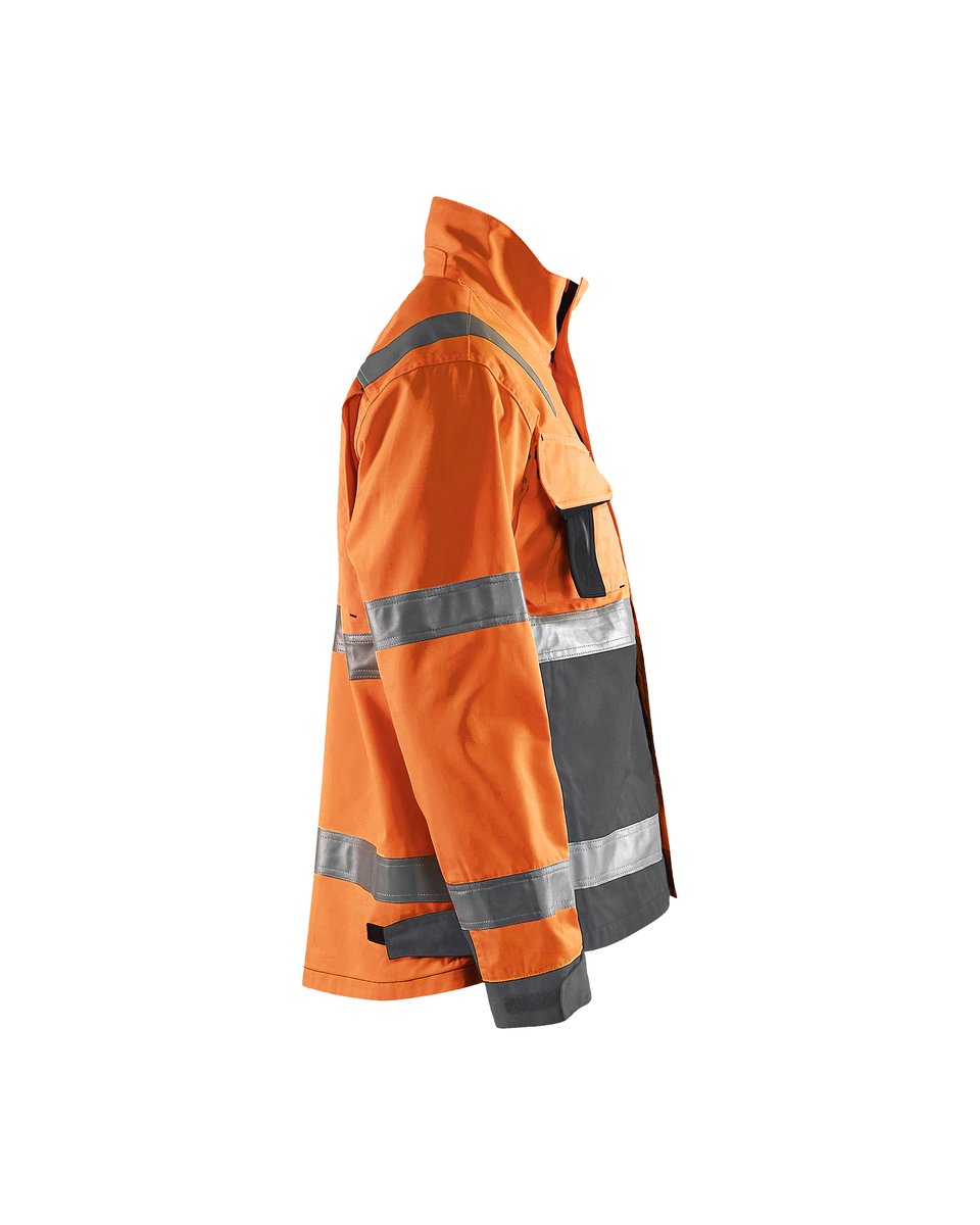Blåkläder 4064 Jack ongevoerd High Vis - High Vis Oranje/Medium grijs